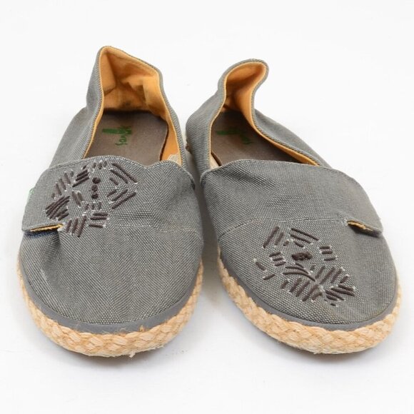 Sanuk Espadrille Embroidery Boho Beach Summer Flat Slip-on Women's 10 - Picture 3 of 9